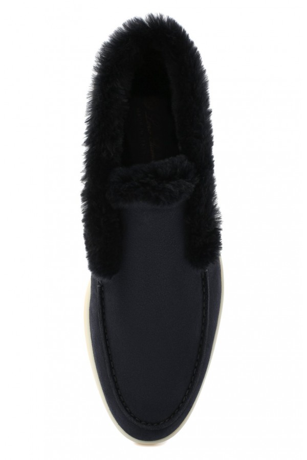 Замшевые ботинки Open Winter Walk темно-синие