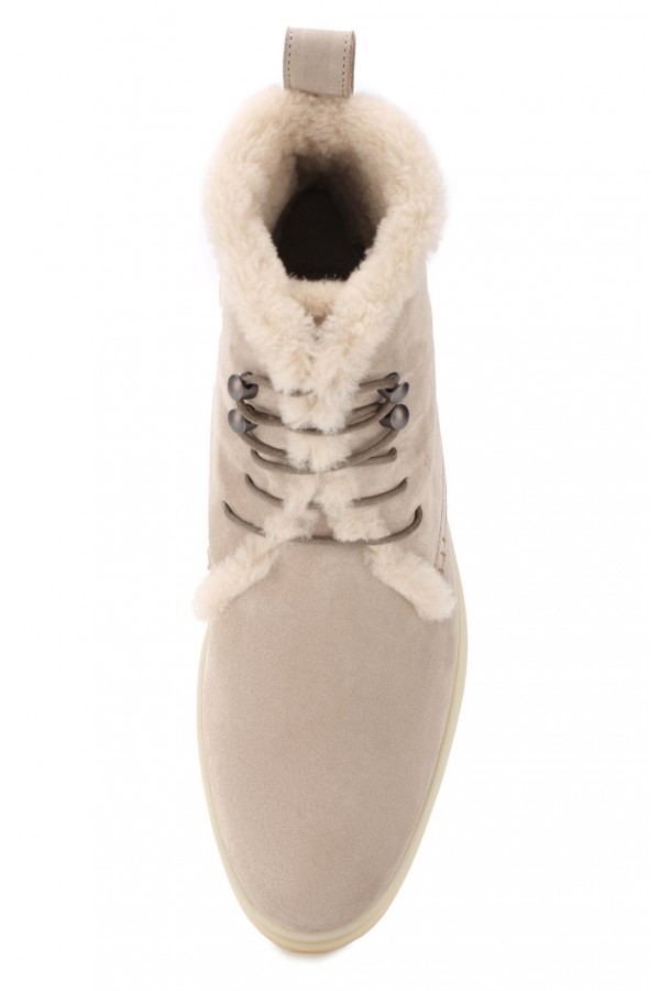 Замшевые ботинки Ylvi Walk пудровые