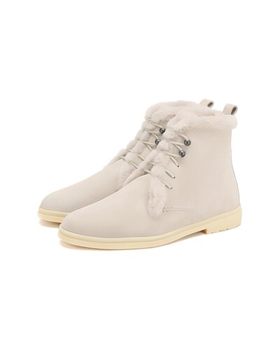 Замшевые ботинки Ylvi Walk белые