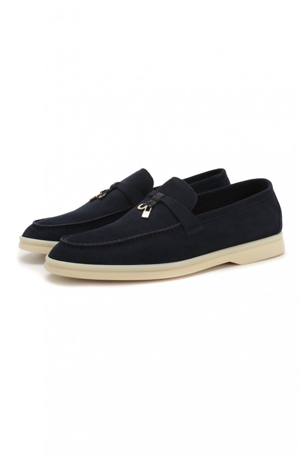 Замшевые лоферы Summer Charms Walk черные