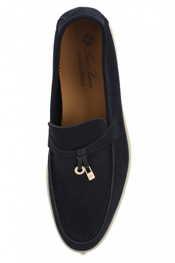 Замшевые лоферы Summer Charms Walk черные