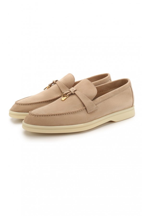 Замшевые лоферы Summer Charms Walk кофейные