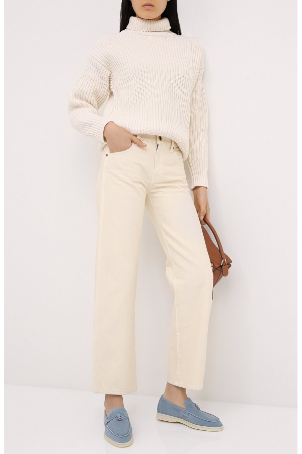 Замшевые лоферы Summer Charms Walk серо-голубые