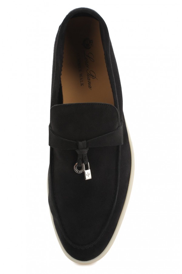 Замшевые лоферы Summer Charms графитовые