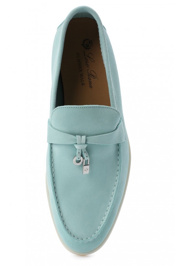 Замшевые лоферы Summer Charms Walk голубые