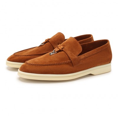 Замшевые лоферы Summer Charms Walk каштановые