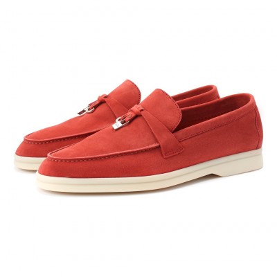 Замшевые лоферы Summer Charms Walk красные