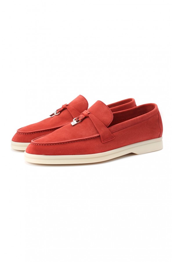 Замшевые лоферы Summer Charms Walk красные