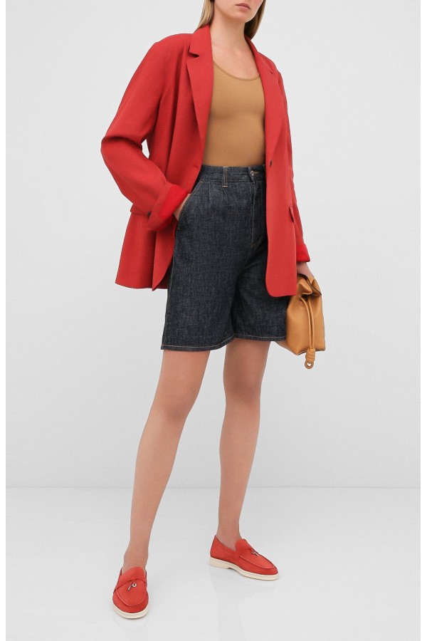 Замшевые лоферы Summer Charms Walk красные