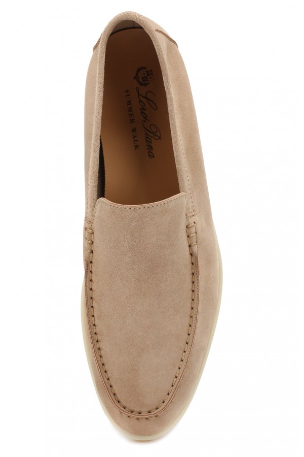 Замшевые лоферы Summer Walk светло-кофейные