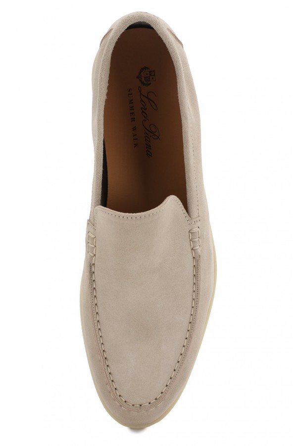 Замшевые лоферы Summer Walk молочные