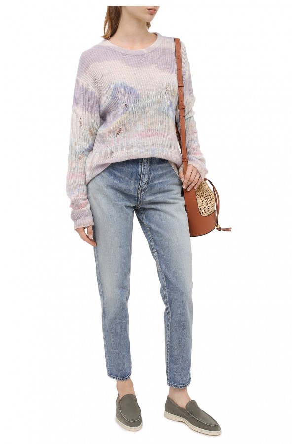 Замшевые лоферы Summer Walk серые