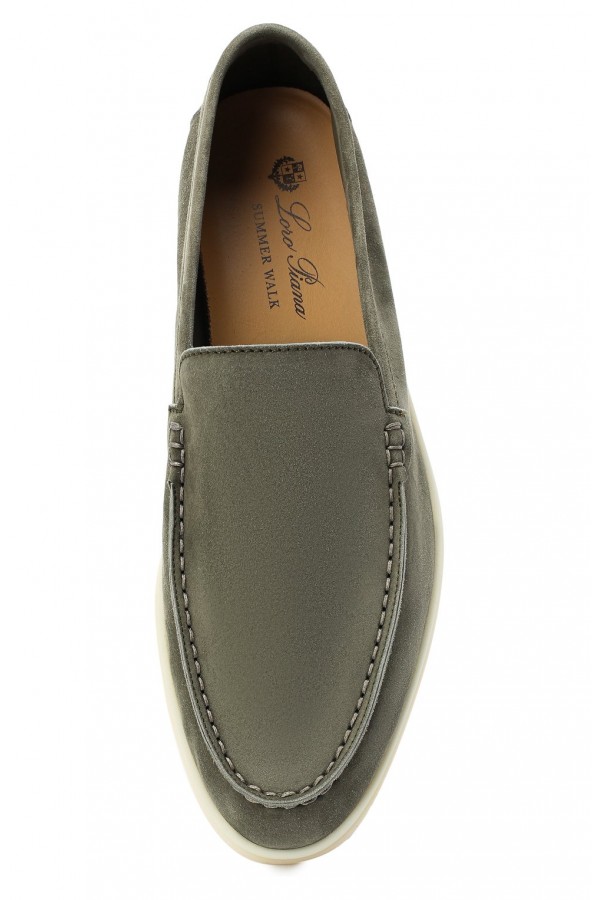 Замшевые лоферы Summer Walk серые