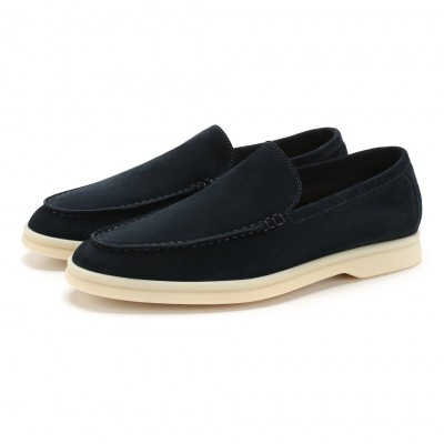 Замшевые лоферы Summer Walk темно-синие