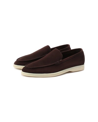 Замшевые лоферы Summer Walk шоколадные