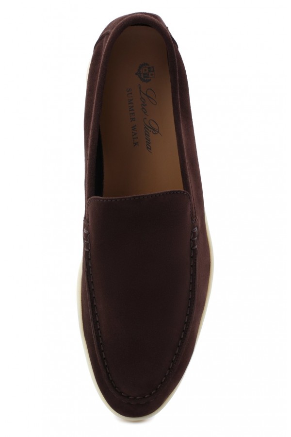 Замшевые лоферы Summer Walk шоколадные