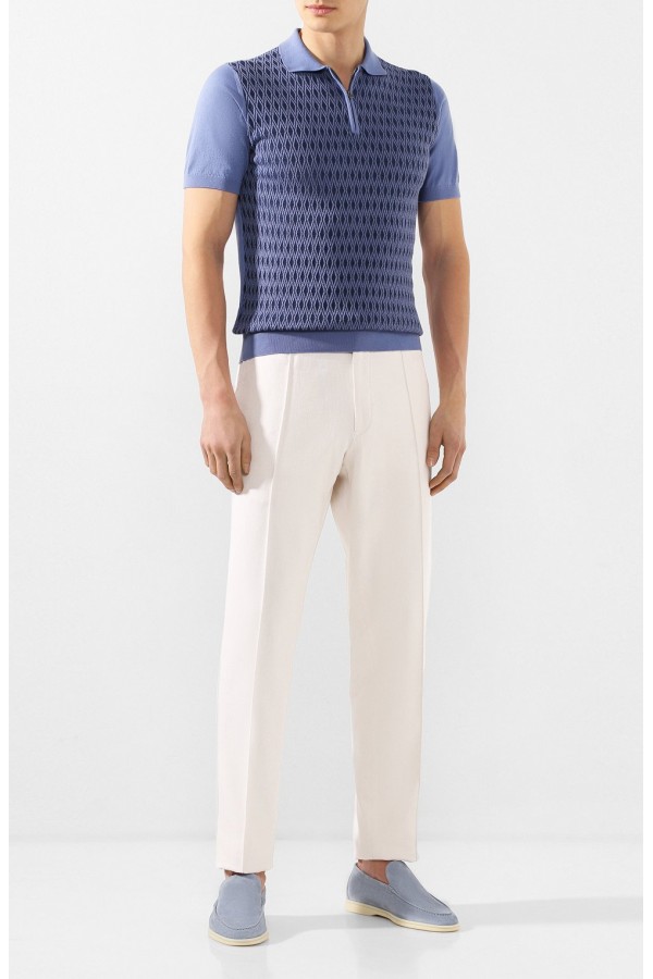 Замшевые лоферы Summer Walk сиреневые