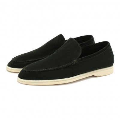 Замшевые лоферы Summer Walk черные