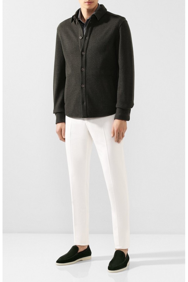 Замшевые лоферы Summer Walk черные