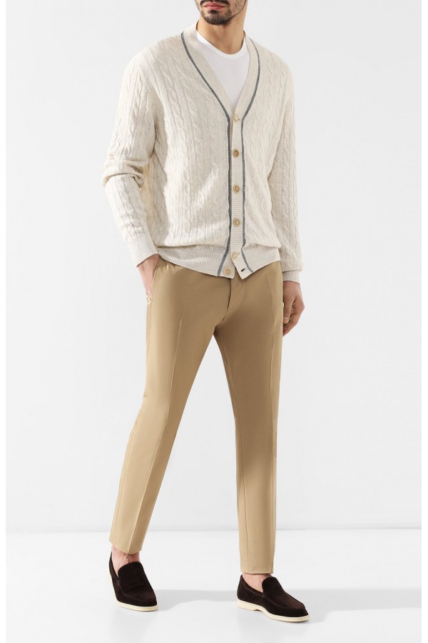 Замшевые лоферы Summer Walk темно-коричневые