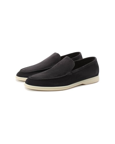 Замшевые лоферы Summer Walk темно-серые