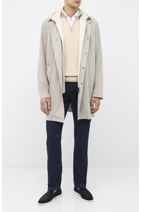 Замшевые лоферы Summer Walk темно-серые