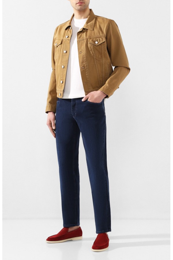 Замшевые лоферы Summer Walk красные