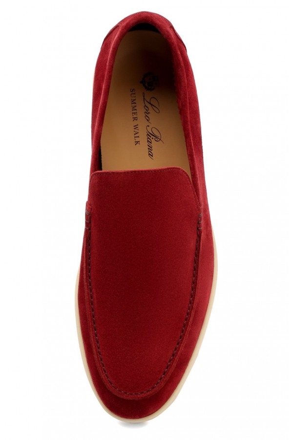 Замшевые лоферы Summer Walk красные