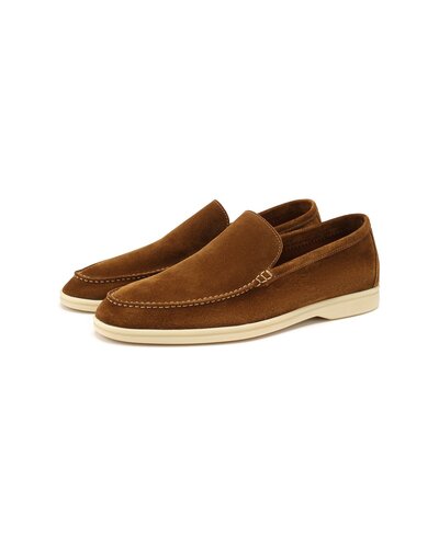 Замшевые лоферы Summer Walk коричневые